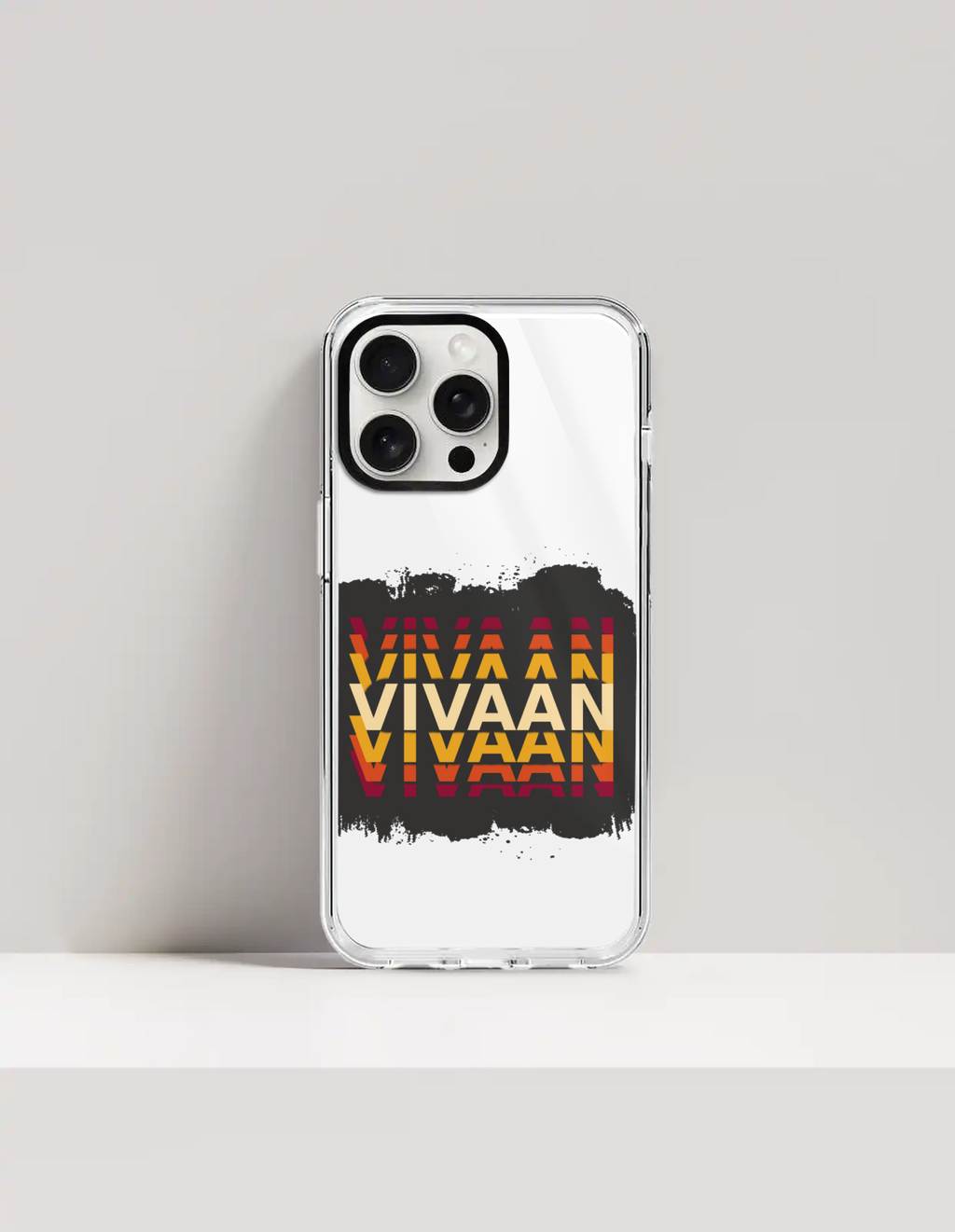 Personalized Modern Phone Case with Custom Name - iPhone Glass Case Accessories Phone Case