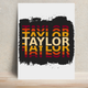 Personalized Grunge Metal Posters Accessories with Custom Name