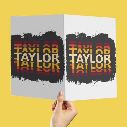 Personalized Grunge Accessory with Custom Name - Greeting Cards Accessories Accessory