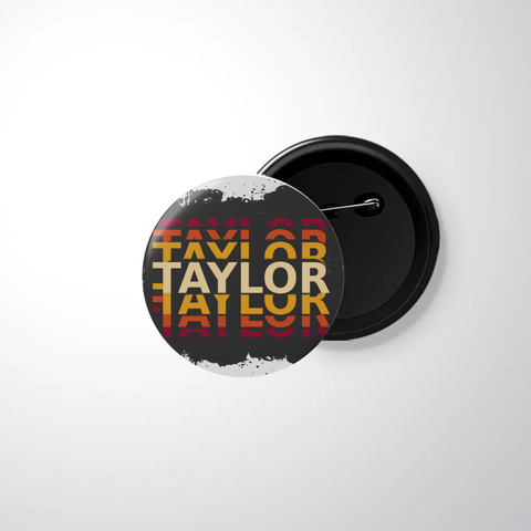 Personalized Grunge Accessory with Custom Name - Black Badge Accessories Accessory