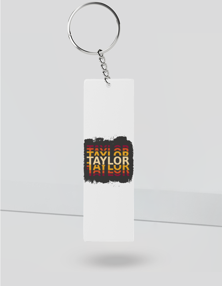 Personalized Grunge Keychain Accessories with Custom Name