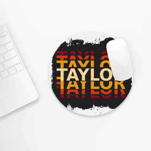 Personalized Grunge Mouse Pad Accessories with Custom Name