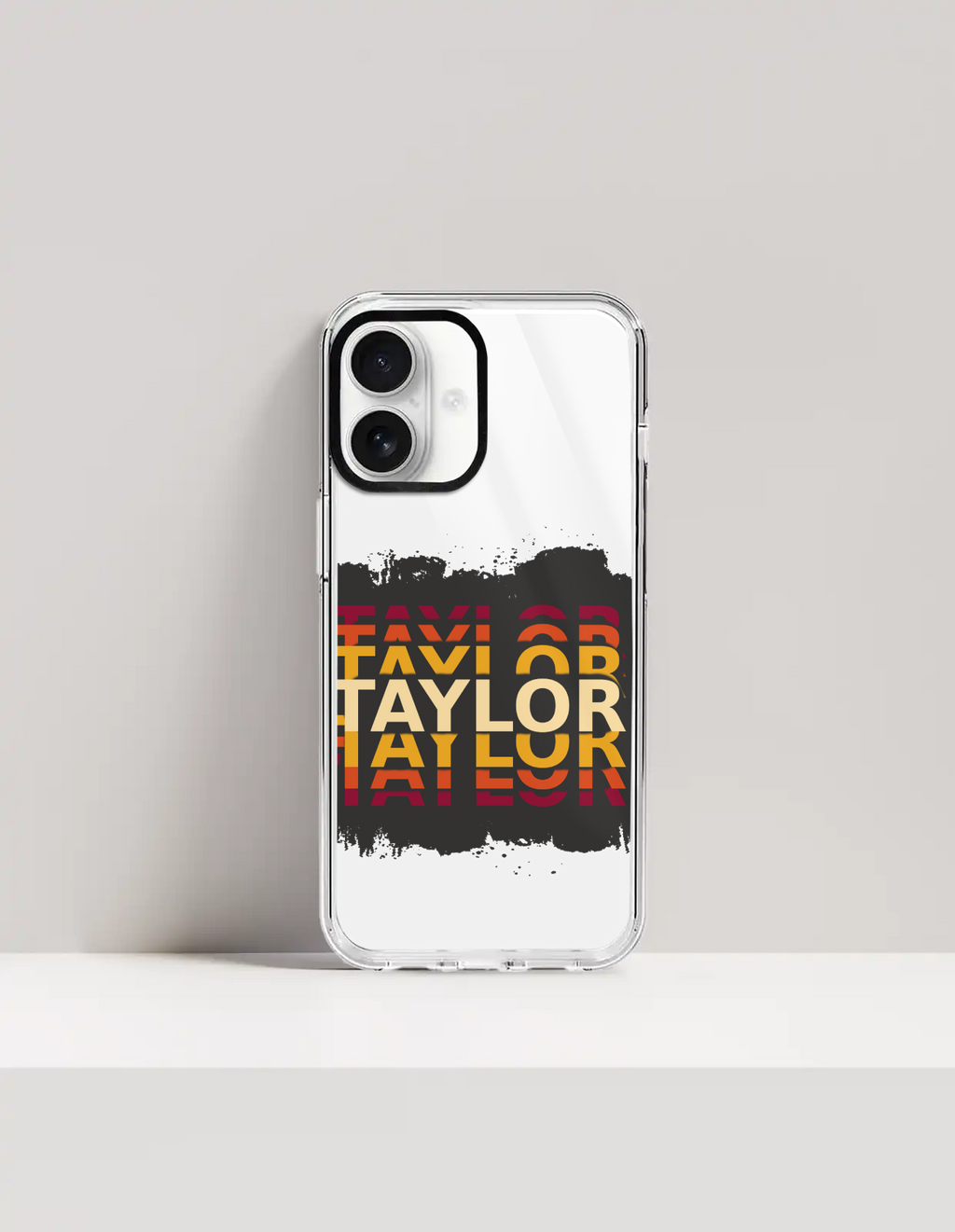 Personalized Grunge Phone Case with Custom Name - iPhone Glass Case Accessories Phone Case