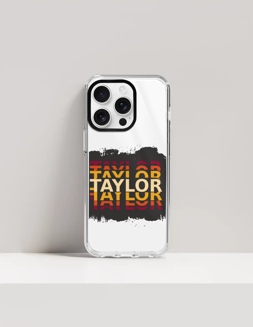 Personalized Grunge Phone Case with Custom Name - iPhone Glass Case Accessories Phone Case