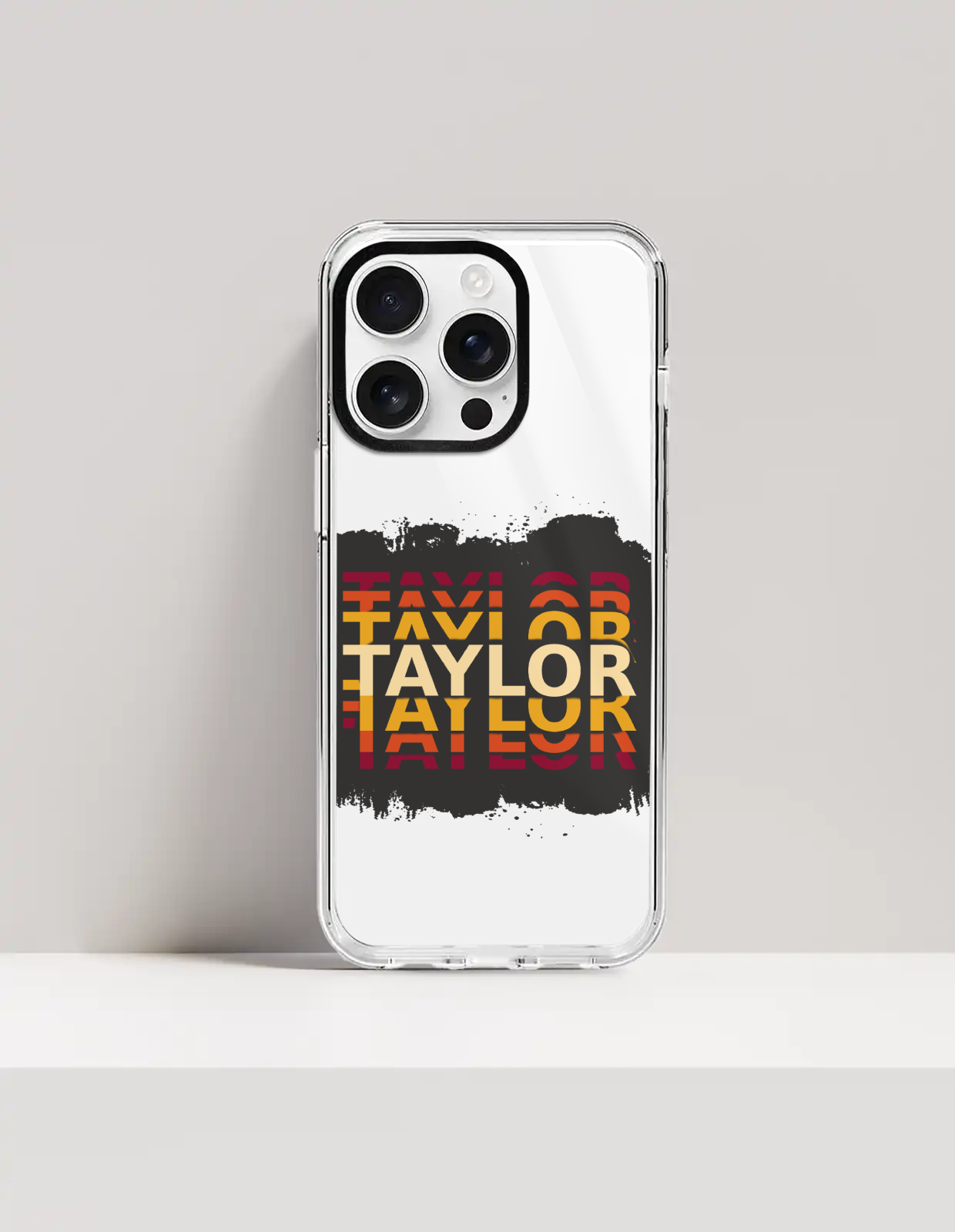 Personalized Grunge Phone Case with Custom Name - iPhone Glass Case Accessories Phone Case