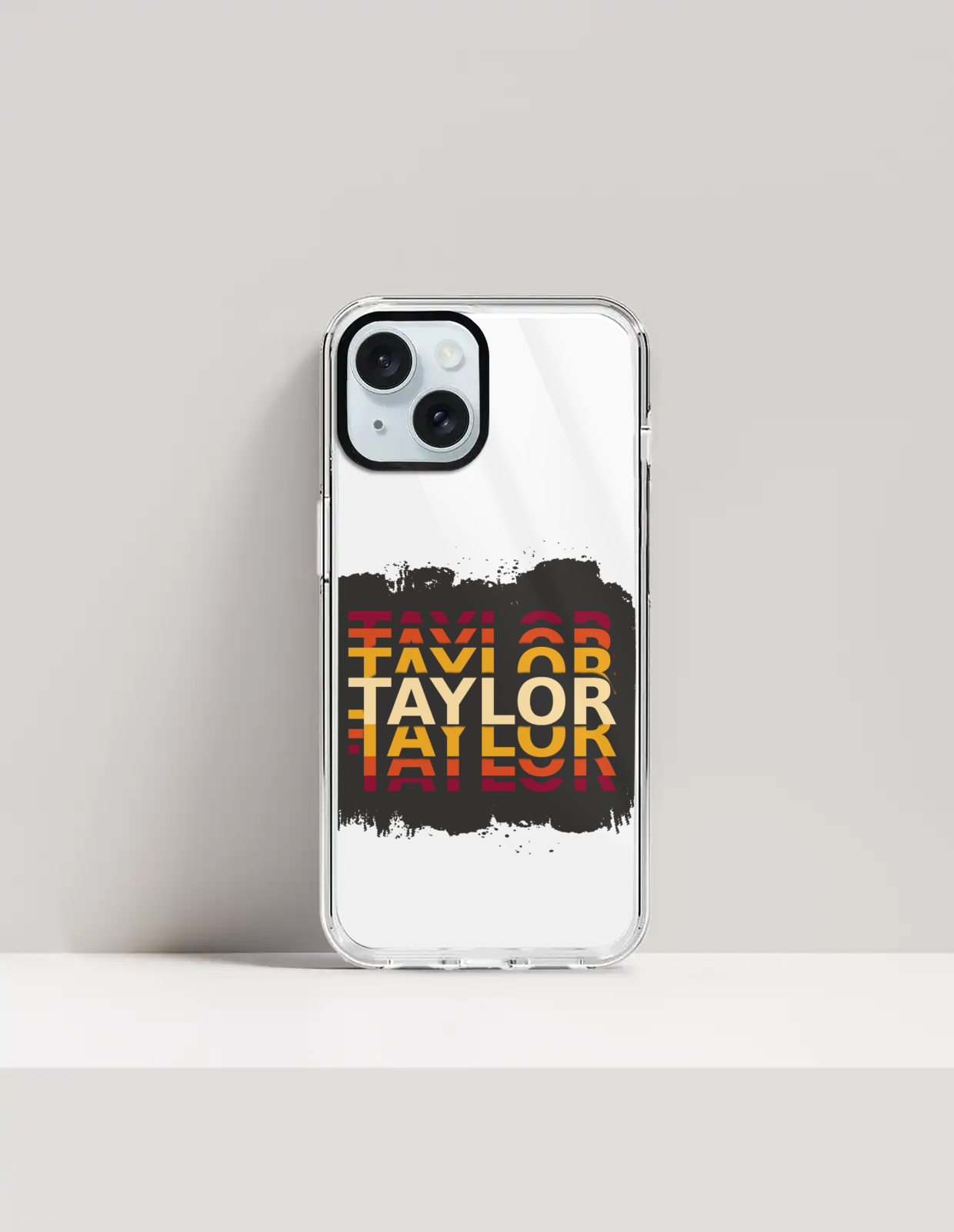 Personalized Grunge Phone Case with Custom Name - iPhone Glass Case Accessories Phone Case