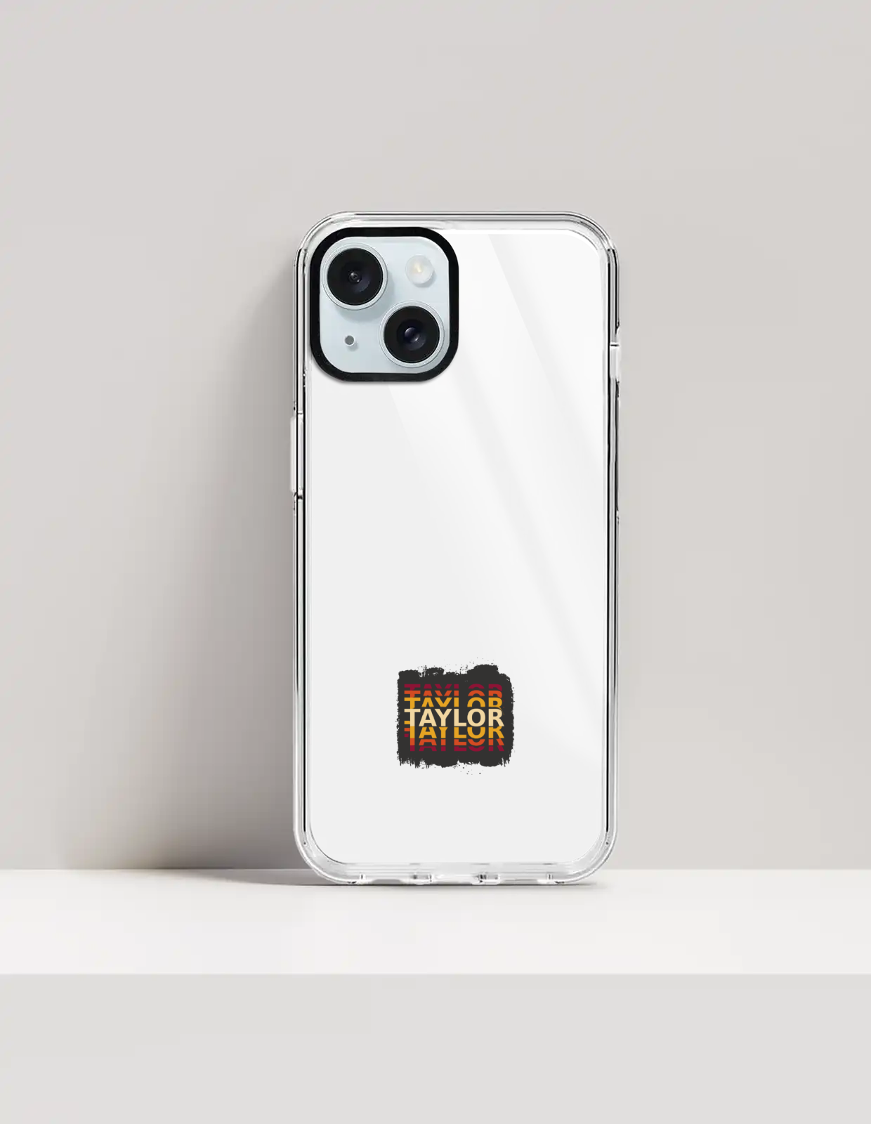 Personalized Grunge Phone Case with Custom Name - iPhone Glass Case Accessories Phone Case