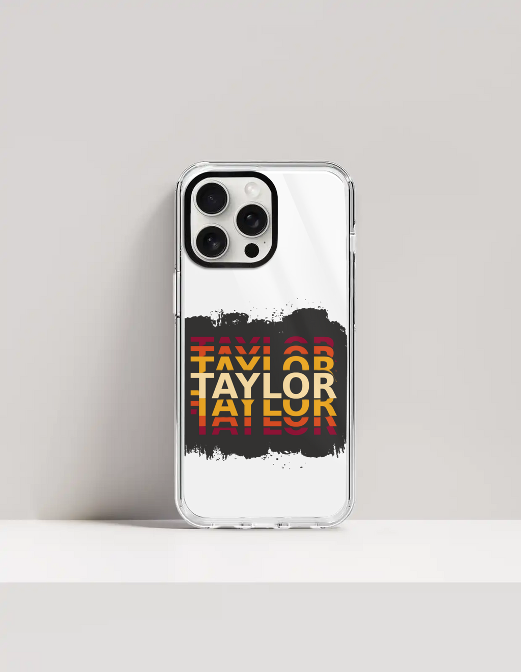 Personalized Grunge Phone Case with Custom Name - iPhone Glass Case Accessories Phone Case