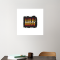 Personalized Modern Acrylic Poster Accessories with Custom Name