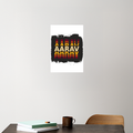 Personalized Modern Acrylic Poster Accessories with Custom Name