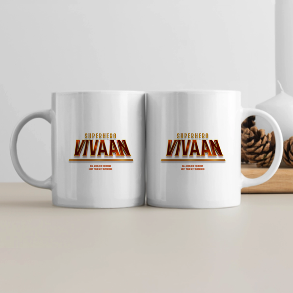 Personalized Modern White Coffee Mug Accessories with Custom Name-DIY