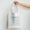Personalized Tote Bag Non Zipper Printing,embroidery - Typography with Custom Name