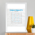 white / A3 Frame Poster