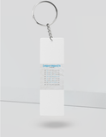 Personalized Keychain - Modern with Custom Name - White image 5