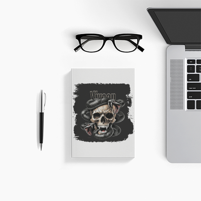 Personalized Notebook - Grunge for Individuals Who Like Dark Themes - Casual Wear Gift