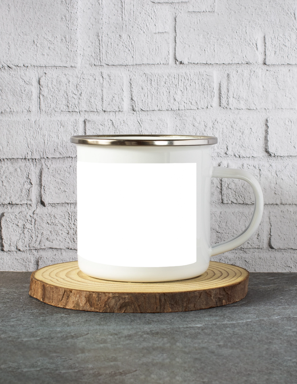 Personalized White Enamel Mugs Accessories - Grunge for Individuals Who Like Dark Themes - Casual Wear Gift