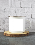 Personalized White Enamel Mugs Accessories - Grunge for Individuals Who Like Dark Themes - Casual Wear Gift