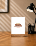 Personalized Acrylic Frame With Stand Printing - Cinematic with Custom Name image 1