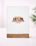 Personalized Acrylic Frame With Stand Printing - Cinematic with Custom Name image 2
