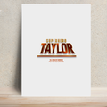 Personalized Metal Posters Accessories - Cinematic with Custom Name