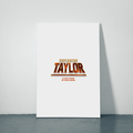 Personalized Metal Posters Accessories - Cinematic with Custom Name