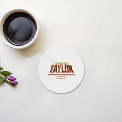 Personalized Acrylic Coaster Accessories - Cinematic with Custom Name