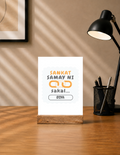 Personalized Acrylic Frame With Stand Printing - Graphic with Custom Name image 1
