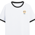 Personalized T-Shirt - Graphic with Custom Name - Ringer T Shirt Embroidery T-Shirt - Black White image 3
