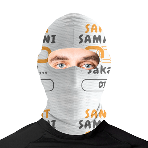 Personalized Accessory - Graphic with Custom Name - Male Balaclava Accessories Accessory