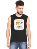Personalized T-Shirt - Graphic with Custom Name - Male Sleeveless T Shirt Embroidery T-Shirt