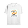 Personalized T-Shirt - Graphic with Custom Name - Male Standard Crew T Shirt Embroidery T-Shirt - White image 1