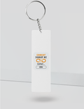 Personalized Keychain - Graphic with Custom Name - White image 5