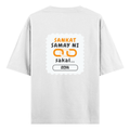 Personalized T-Shirt - Graphic with Custom Name - Oversized Classic T Shirt Dtg T-Shirt - White image 2