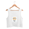 Personalized T-Shirt - Graphic with Custom Name - Female Crop Tank Dtg T-Shirt - White image 1