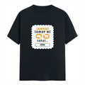 Personalized T-Shirt - Graphic with Custom Name - Male Classic Crew T Shirt Dtg T-Shirt - Navy Blue image 1