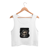 Personalized T-Shirt - Grunge with Custom Name - Female Crop Tank Dtg T-Shirt