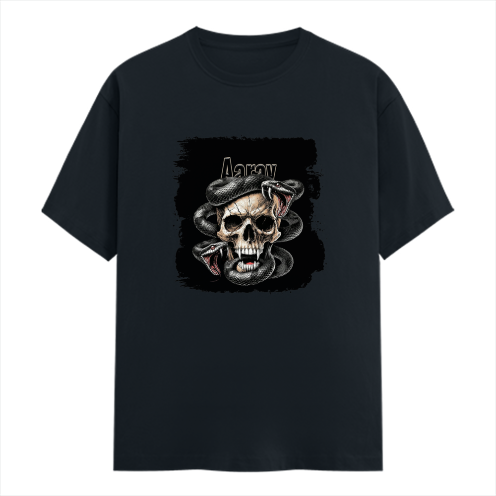 Personalized T-Shirt - Grunge with Custom Name - Male Classic Crew T Shirt Dtg T-Shirt - Navy Blue image 1