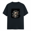 Personalized T-Shirt - Grunge with Custom Name - Male Classic Crew T Shirt Dtg T-Shirt - Navy Blue image 1