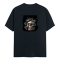 Personalized T-Shirt - Grunge with Custom Name - Male Classic Crew T Shirt Dtg T-Shirt - Navy Blue image 2