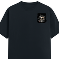 Personalized T-Shirt - Grunge with Custom Name - Male Classic Crew T Shirt Dtg T-Shirt - Navy Blue image 3