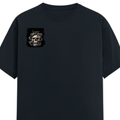 Personalized T-Shirt - Grunge with Custom Name - Male Classic Crew T Shirt Dtg T-Shirt - Navy Blue image 4