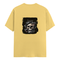 Personalized T-Shirt - Grunge with Custom Name - Female Classic Crew T Shirt Dtg T-Shirt - Yellow image 2
