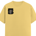 Personalized T-Shirt - Grunge with Custom Name - Female Classic Crew T Shirt Dtg T-Shirt - Yellow image 4