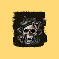 Personalized T-Shirt - Grunge with Custom Name - Female Classic Crew T Shirt Embroidery T-Shirt - Yellow image 2