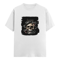 Personalized T-Shirt - Grunge with Custom Name - Male Classic Crew T Shirt Embroidery T-Shirt