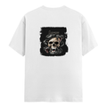 Personalized T-Shirt - Grunge with Custom Name - Male Classic Crew T Shirt Embroidery T-Shirt - White image 2