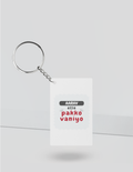 Personalized Keychain - Playful with Custom Name - White image 3