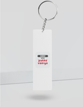 Personalized Keychain - Playful with Custom Name - White image 6