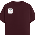 Personalized T-Shirt - Playful with Custom Name - Female Classic Crew T Shirt Dtg T-Shirt - Maroon image 4