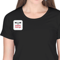 Personalized T-Shirt - Playful with Custom Name - Female Classic Crew T Shirt Dtf T-Shirt - Black image 4